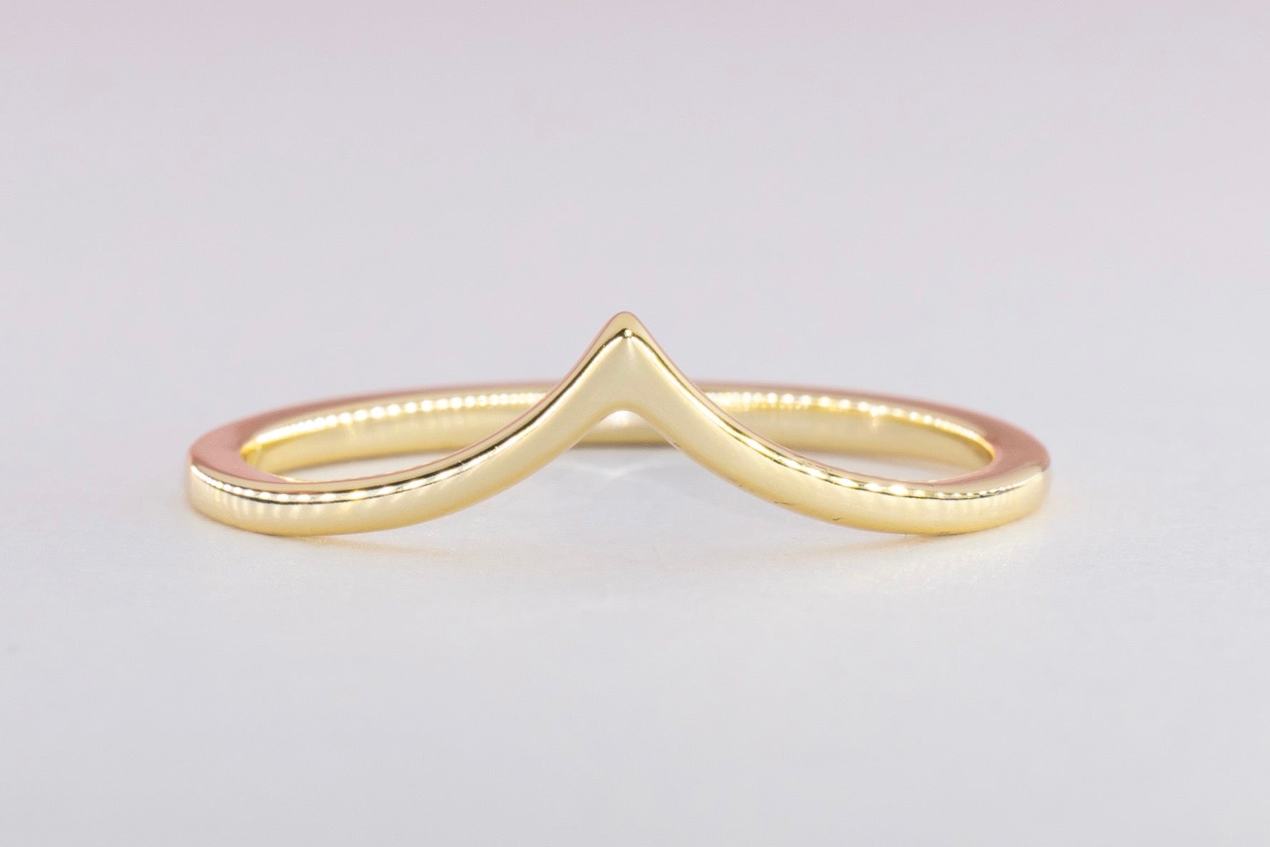 Elegant Wishbone Stacking Ring