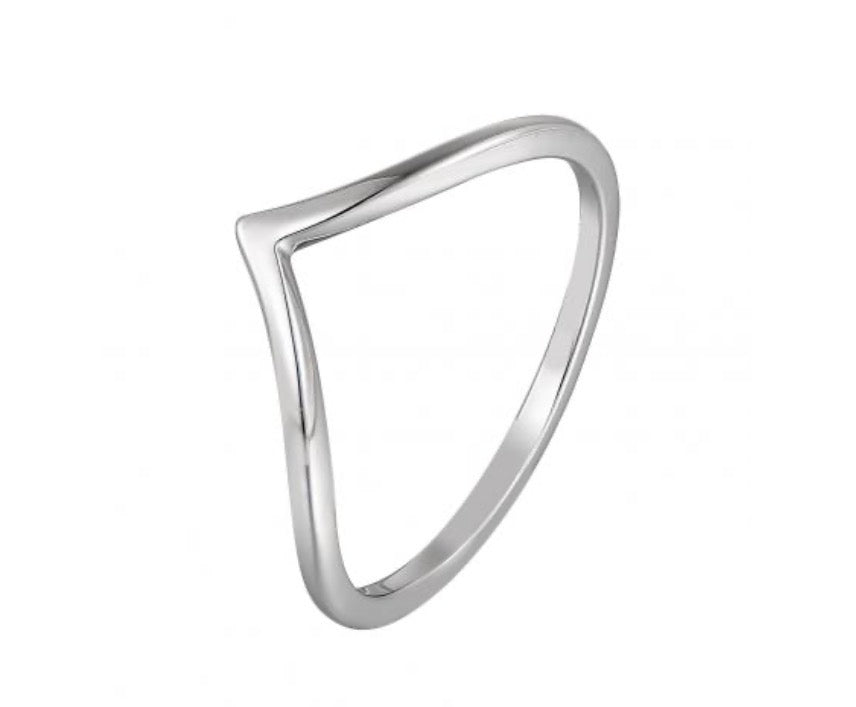 Classic Wishbone Sterling Silver Ring