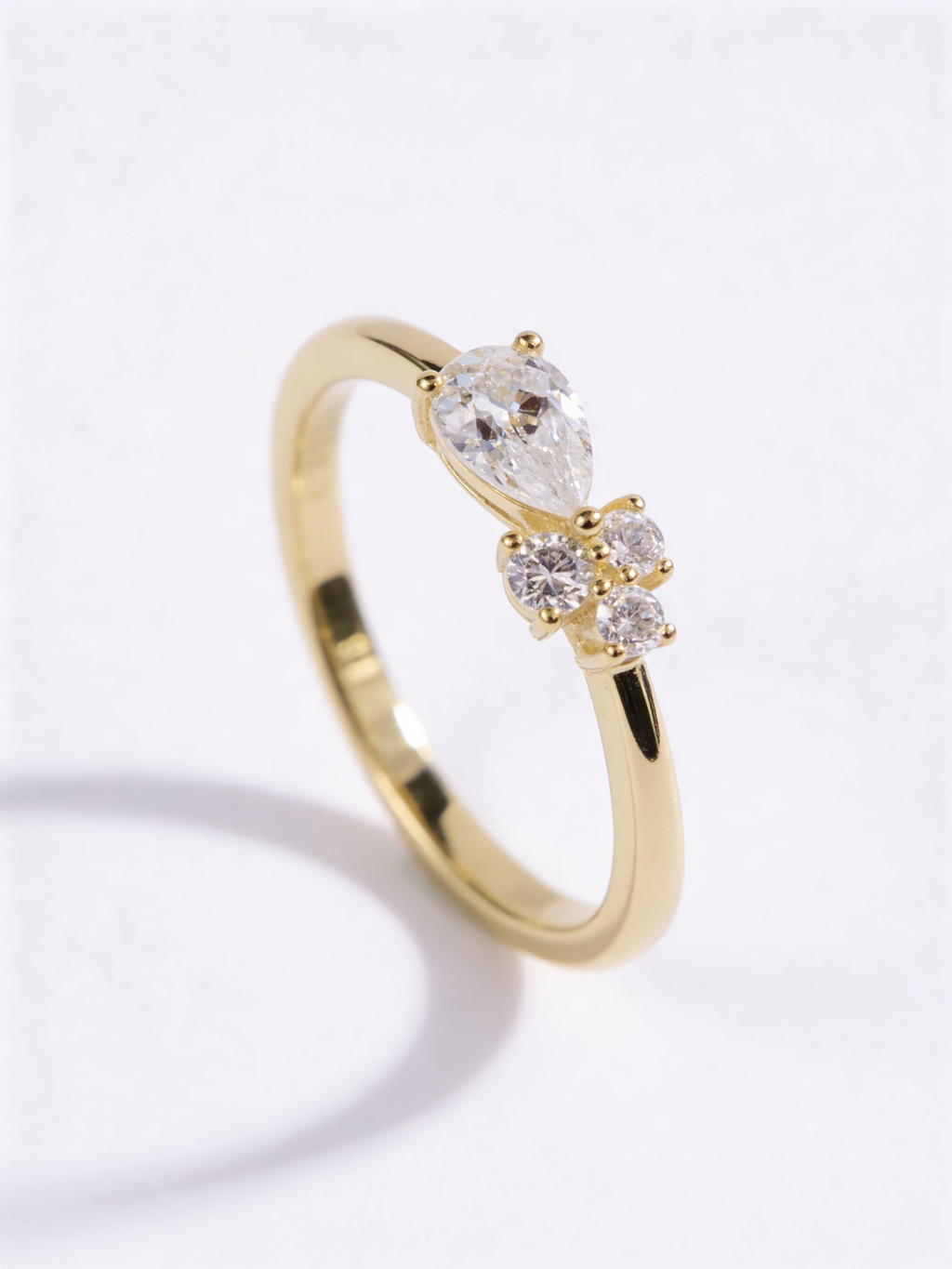 Pear & Cluster Stacking Ring