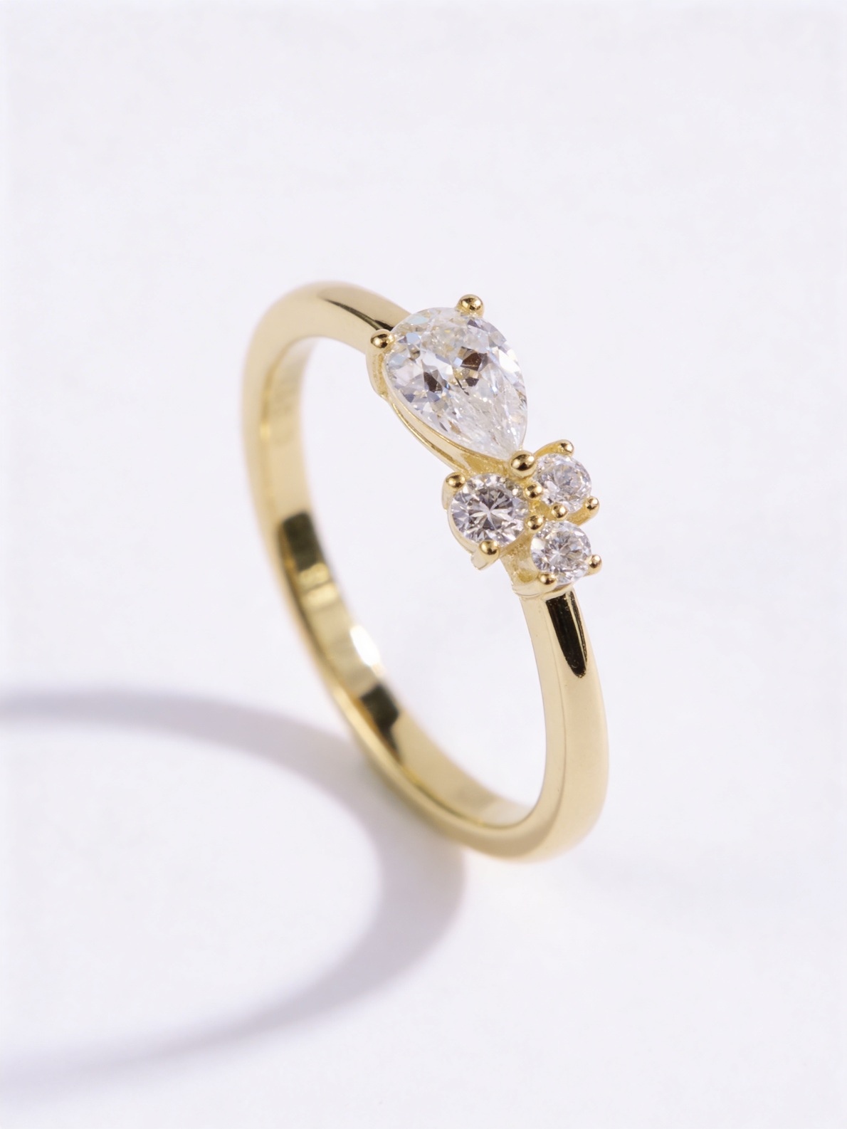 Pear & Cluster Stacking Ring