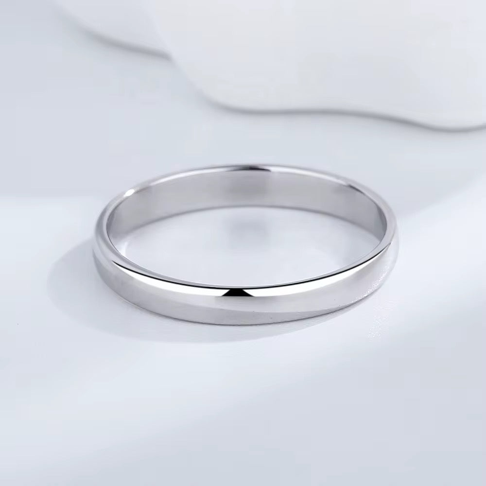 Classic Polished Silver Ring