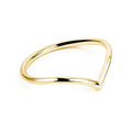 Elegant Wishbone Stacking Ring