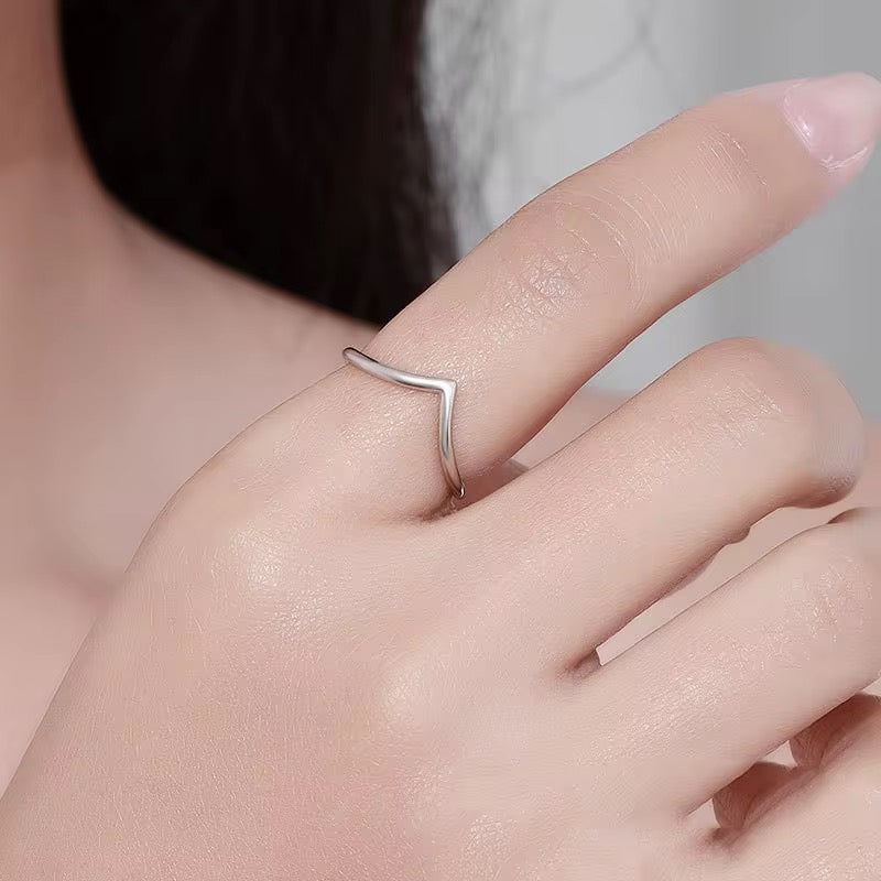 Classic Wishbone Sterling Silver Ring
