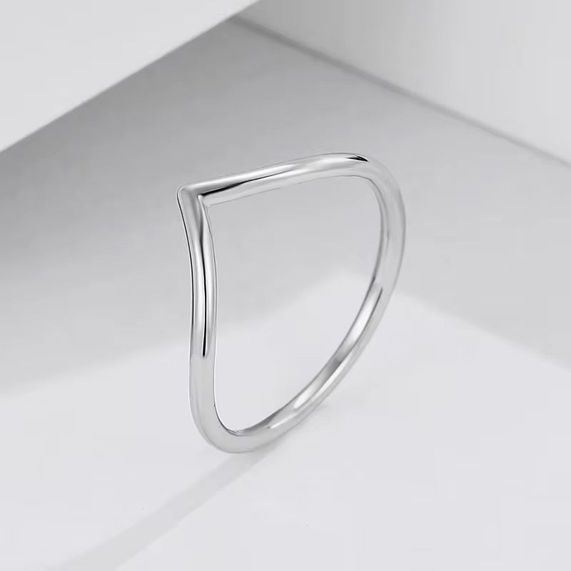 Classic Wishbone Sterling Silver Ring