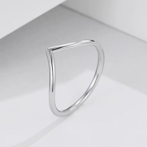 Classic Wishbone Sterling Silver Ring